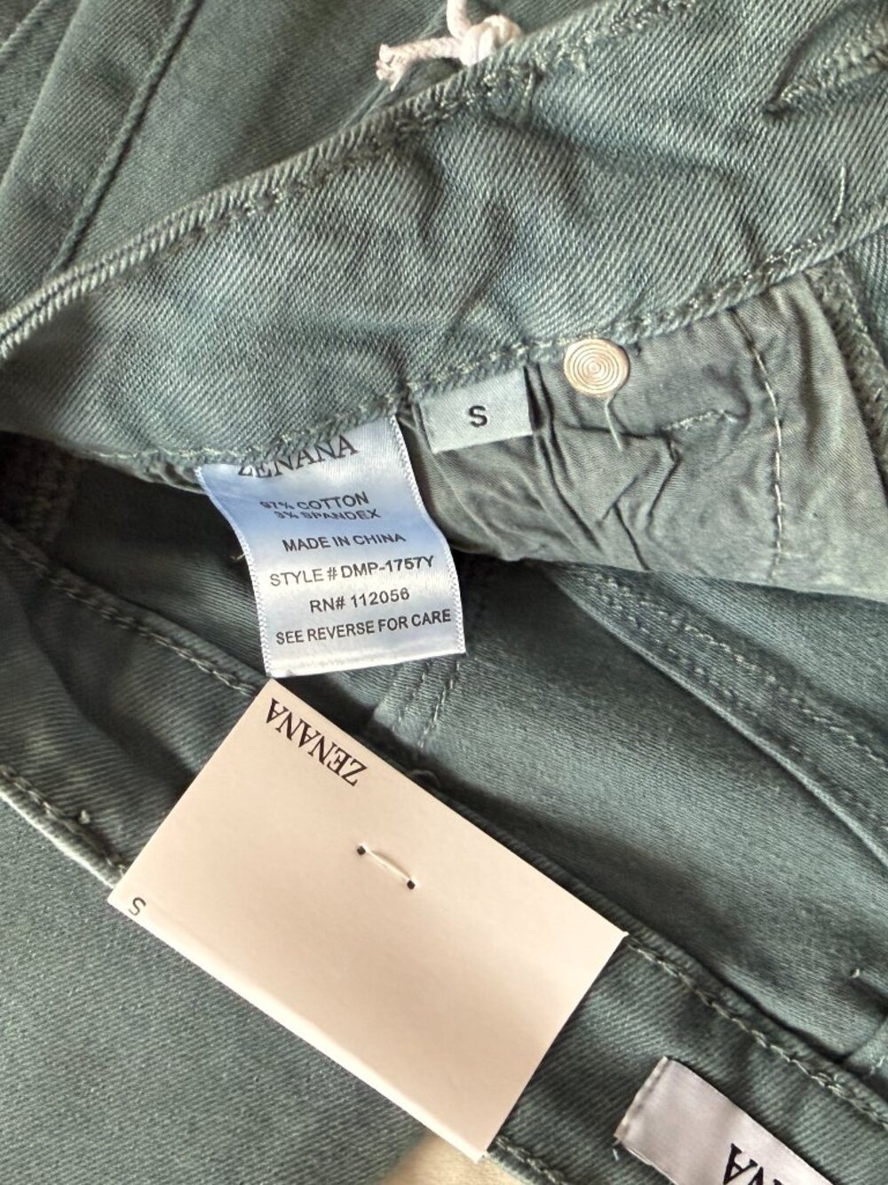 NWT Zenana Barrel Leg Stretch Denim Jeans Ash Blue High Rise Cuffed Wide Leg - Picture 7 of 8